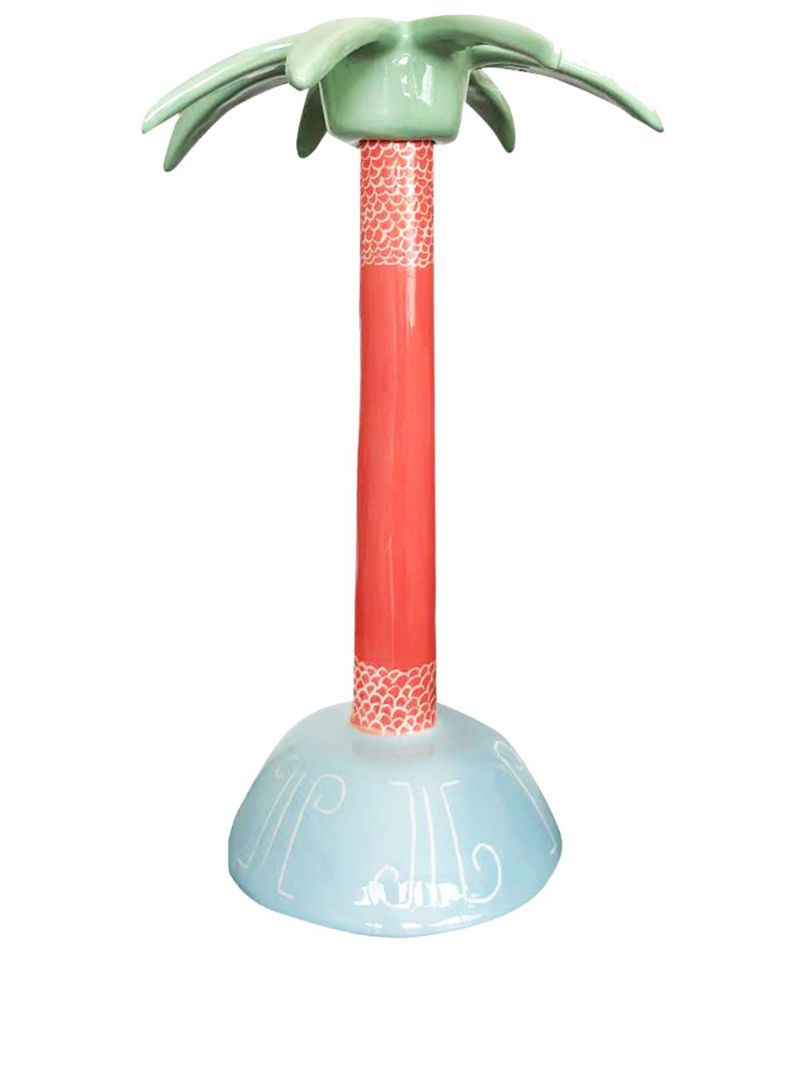 Orange Coconut Tree Candle Holder