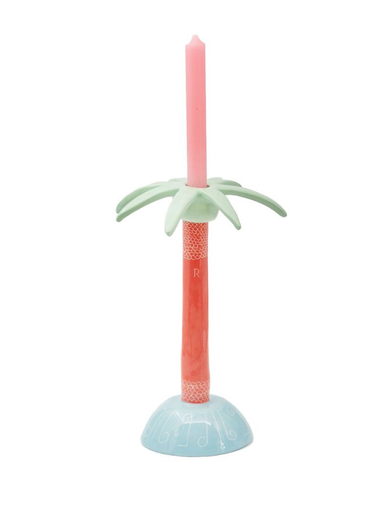 Orange Coconut Tree Candle Holder