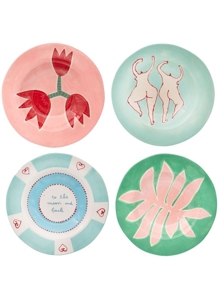 Multicolour to the Moon and Back Dinner Plate Set