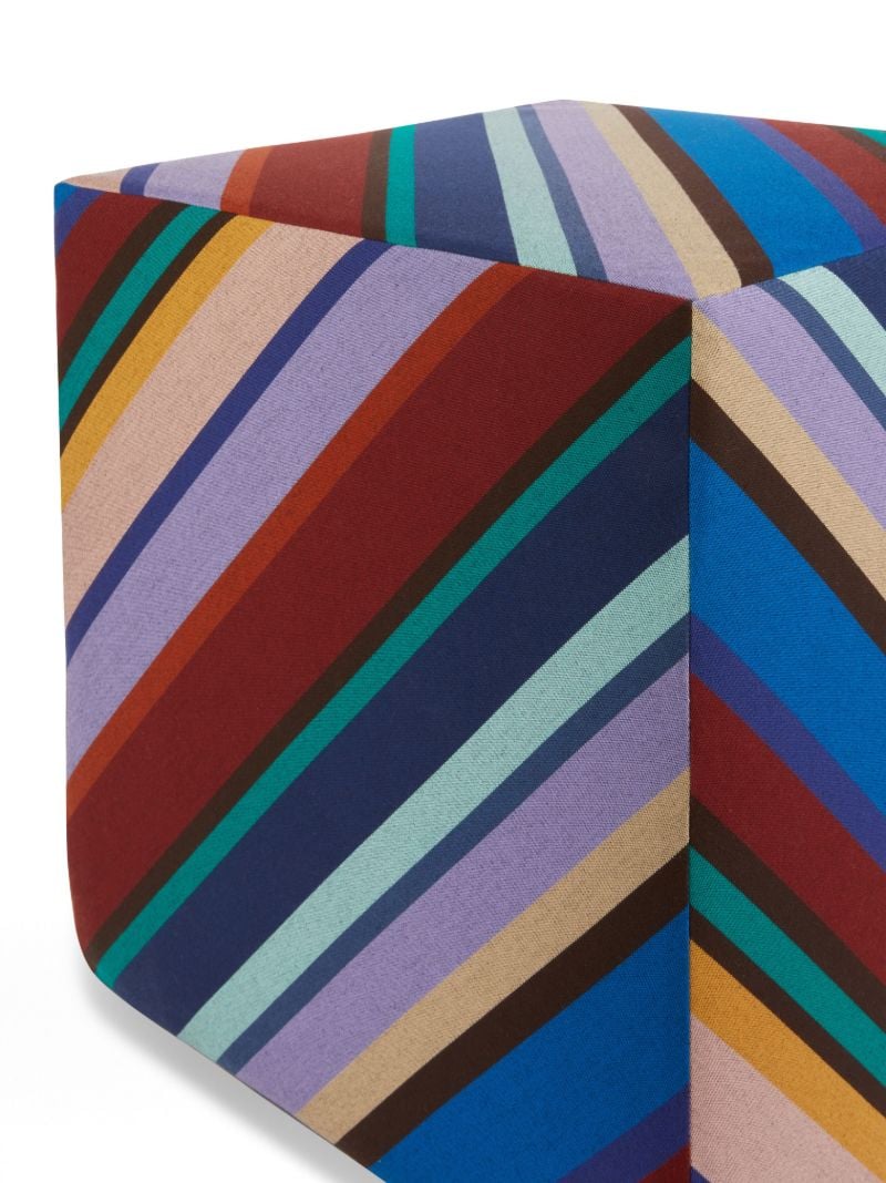 Blue Notturno Cube Outdoor Pouf