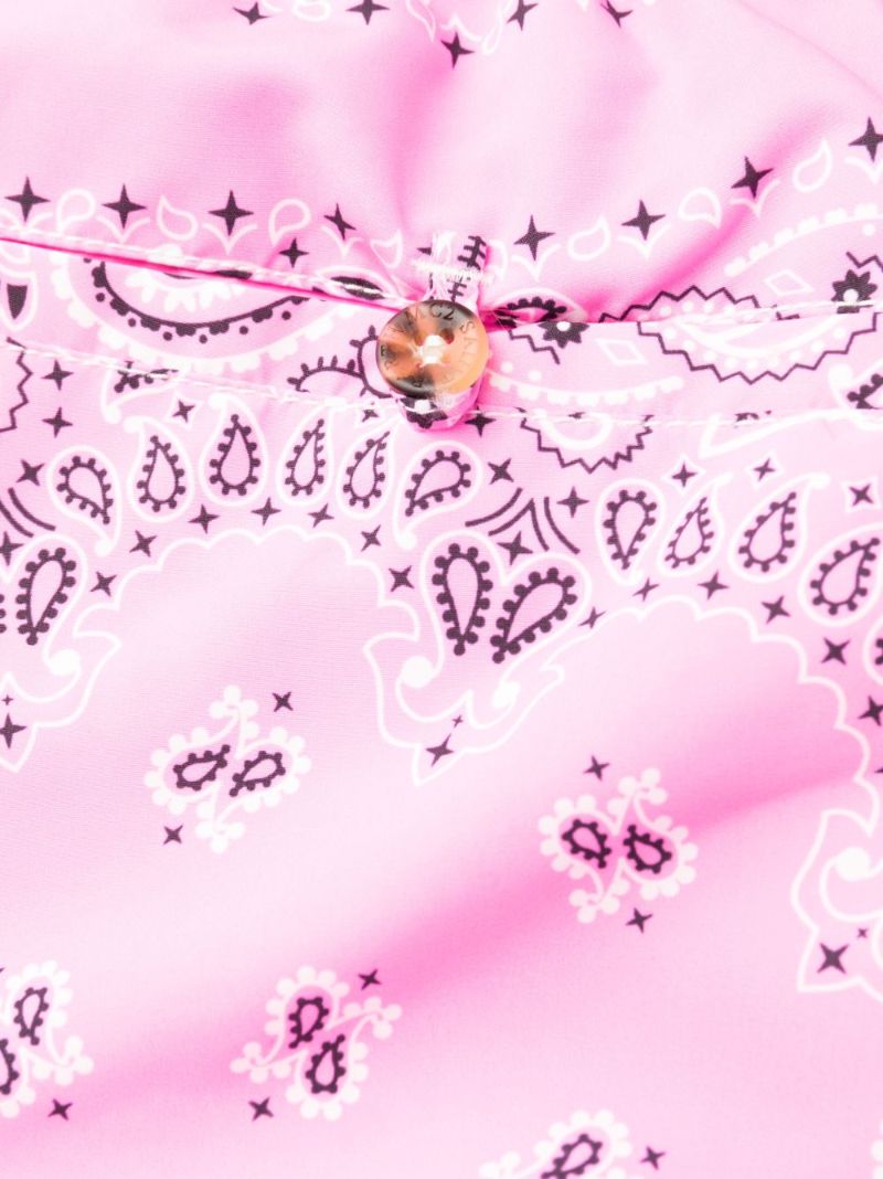 Pink Bandana Print Swim Shorts
