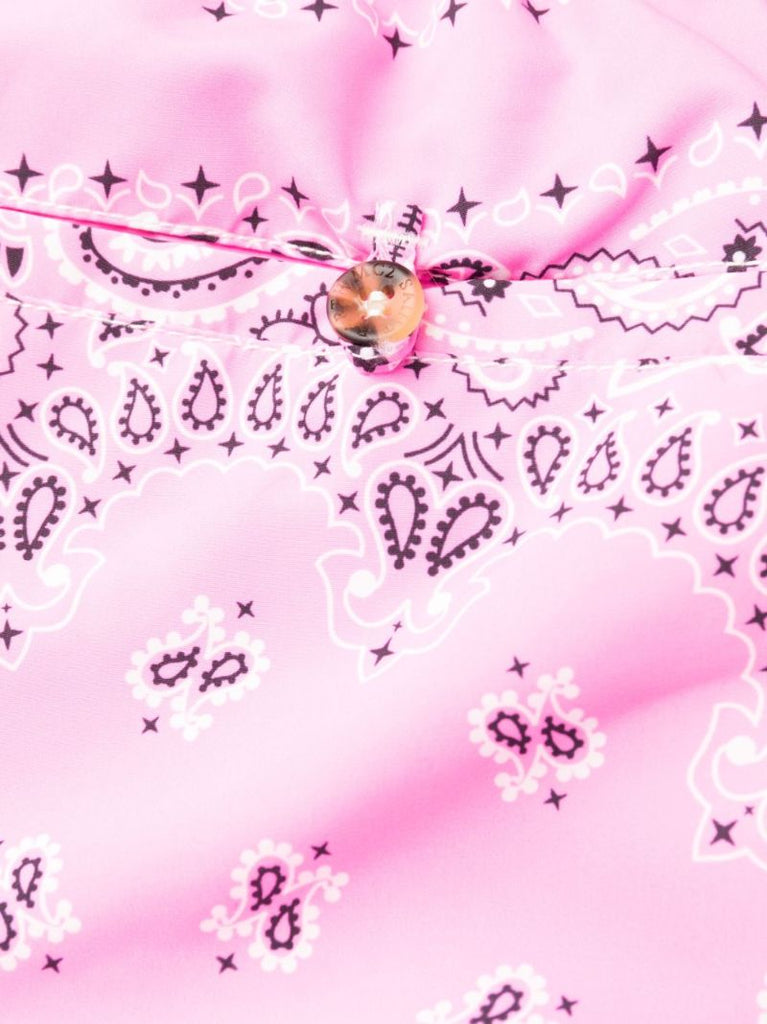 Pink Bandana Print Swim Shorts