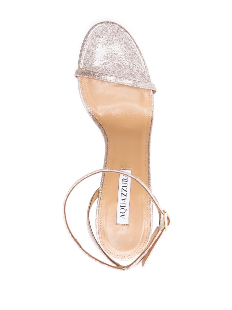 Gold Olie 125 Glitter Leather Sandals
