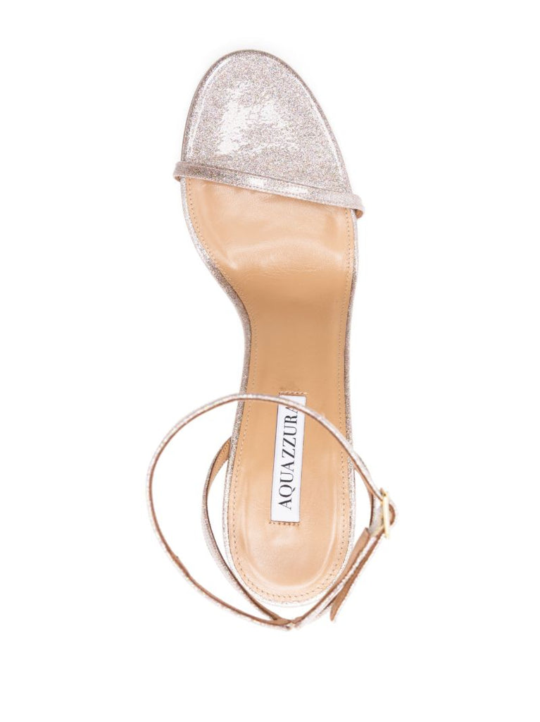 Gold Olie 125 Glitter Leather Sandals