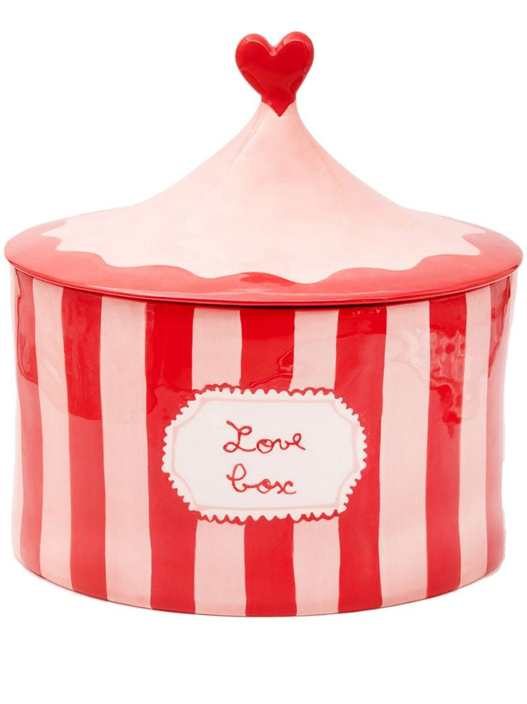 Red Love Box Hand-painted Jar