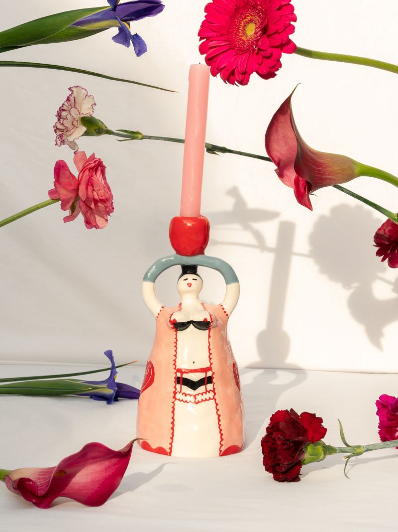 White Lolita Candle Holder