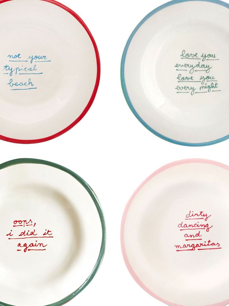 Multicolour Dessert Plate Set
