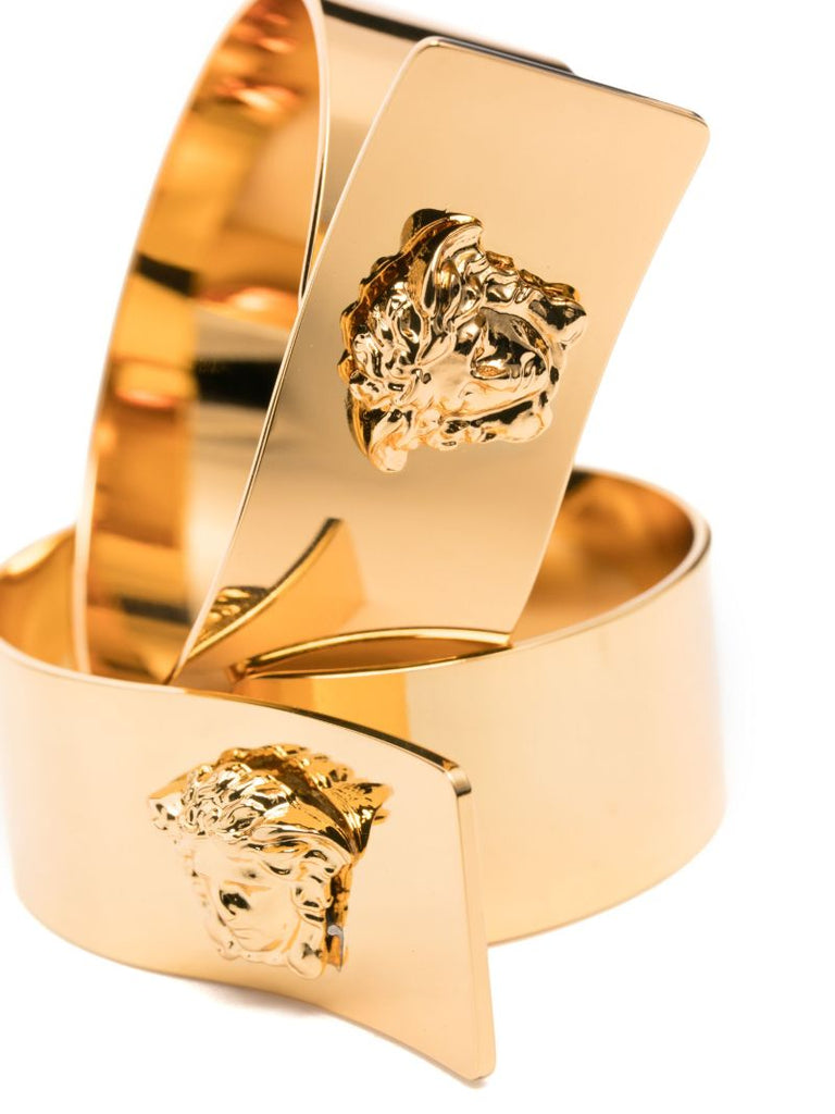 Gold-tone Medusa Napkin Ring Set