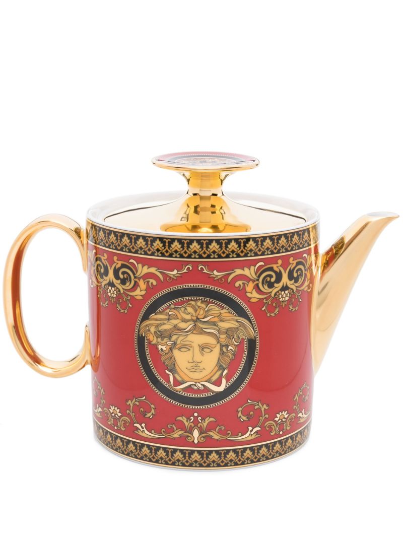 Red Medusa Ceramic Teapot