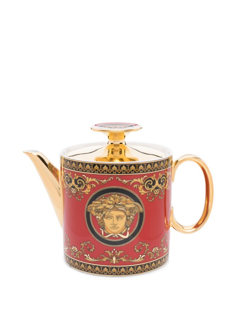 Red Medusa Ceramic Teapot