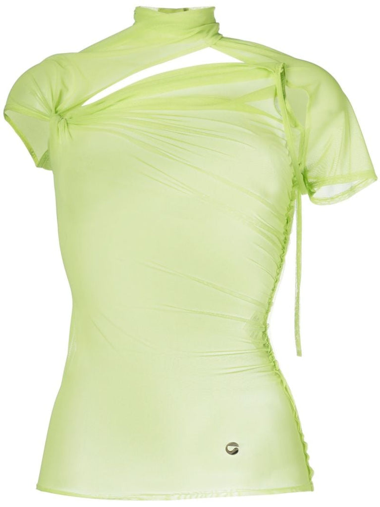 Green Asymmetric Mesh Top
