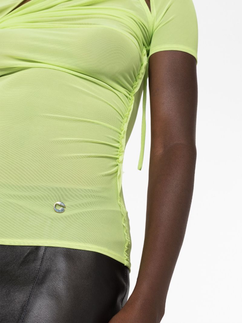 Green Asymmetric Mesh Top