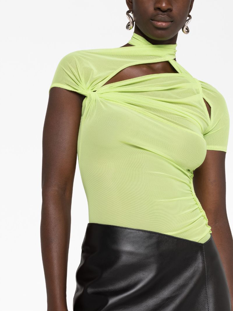 Green Asymmetric Mesh Top