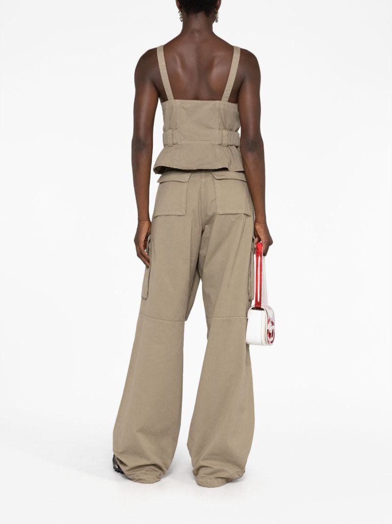 Green Buckled Strap Utilitary Top