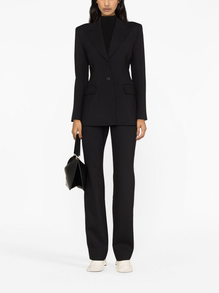 Black Corset Single-breasted Blazer