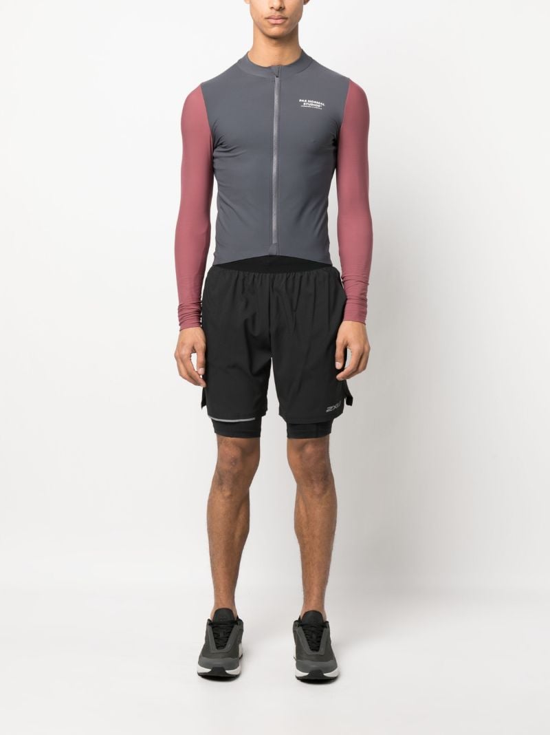 Grey Mechanism Cycling Jersey Top