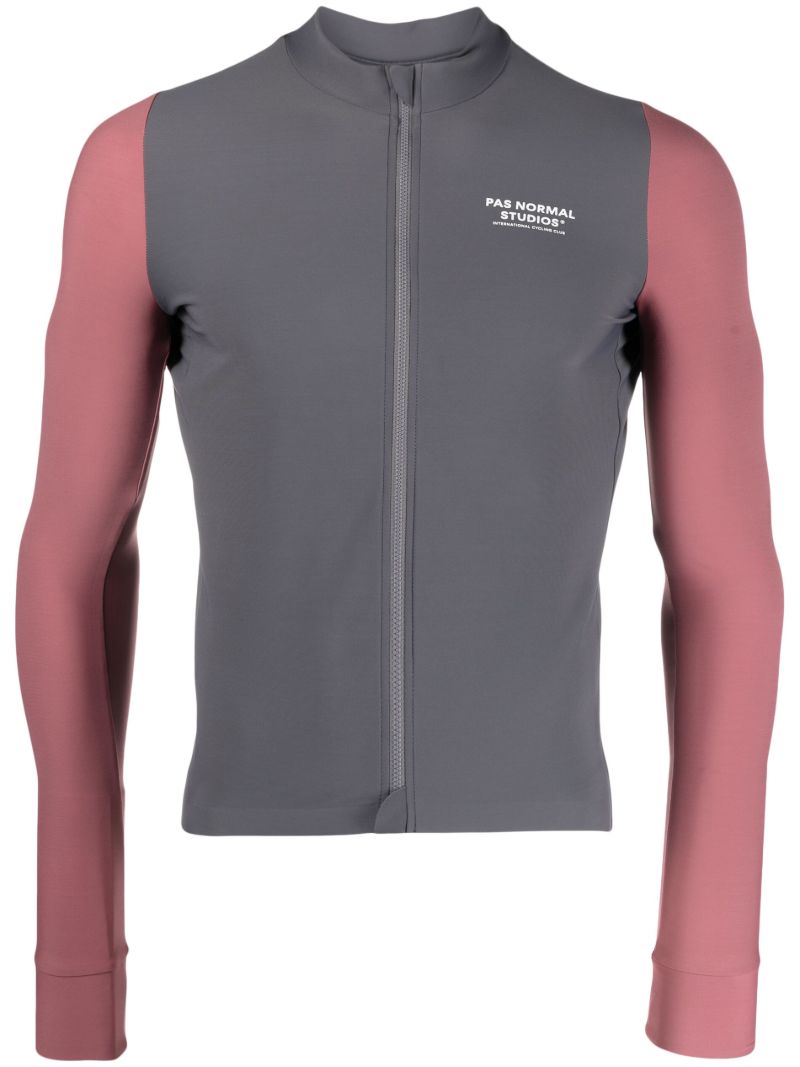 Grey Mechanism Cycling Jersey Top