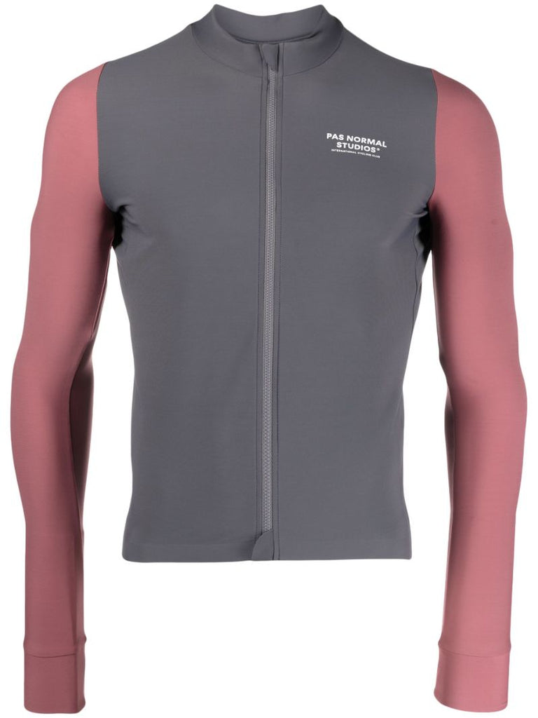 Grey Mechanism Cycling Jersey Top