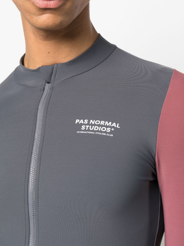 Grey Mechanism Cycling Jersey Top
