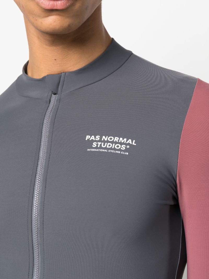 Grey Mechanism Cycling Jersey Top