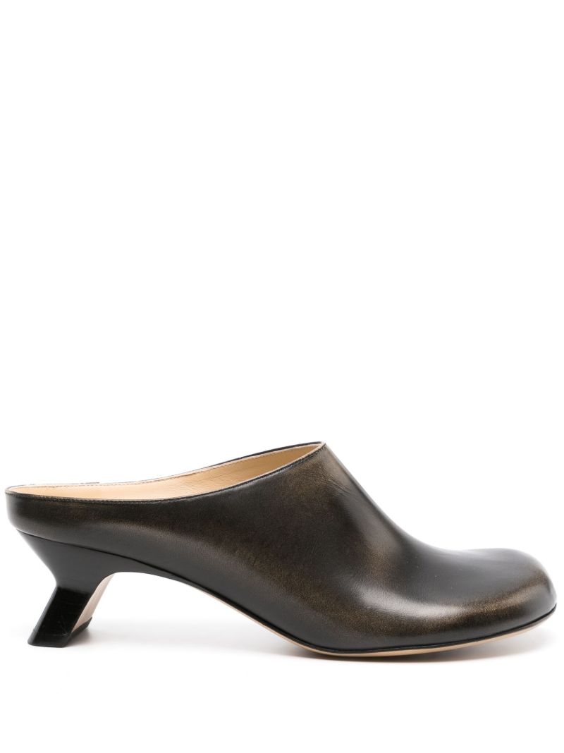 Black Terra 45 Leather Mules