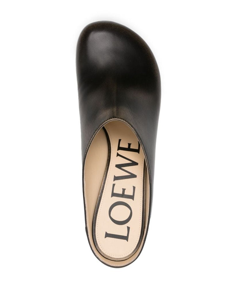 Black Terra 45 Leather Mules