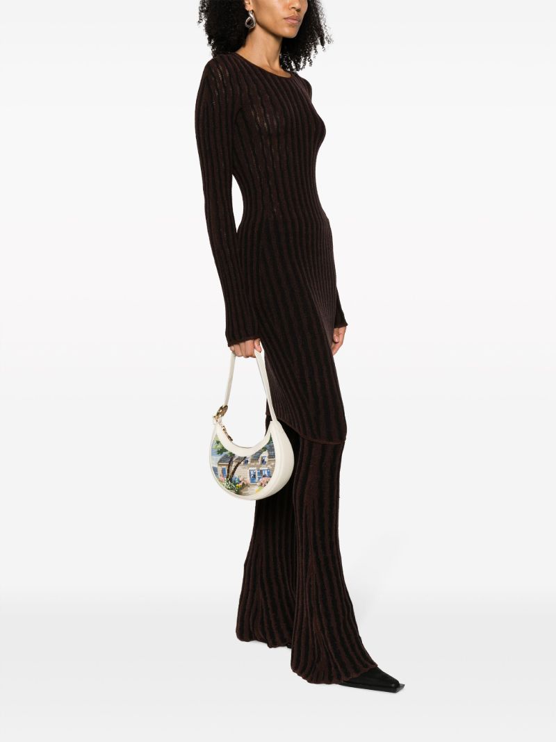 White Mini Eclips Regenerated Tapestry Shoulder Bag