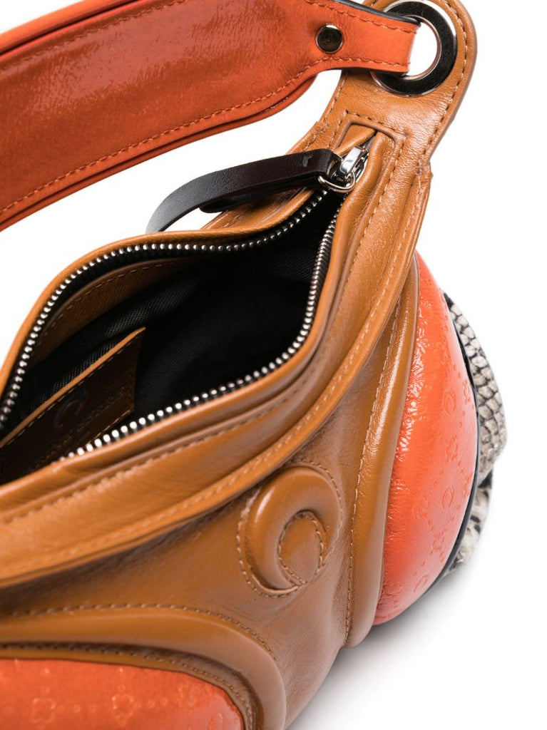 Brown Futura Mini Leather Tote Bag