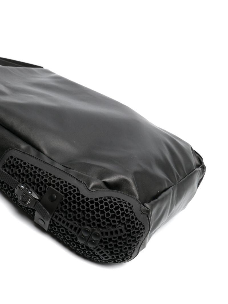 Black Obo Faux Leather Shoulder Bag