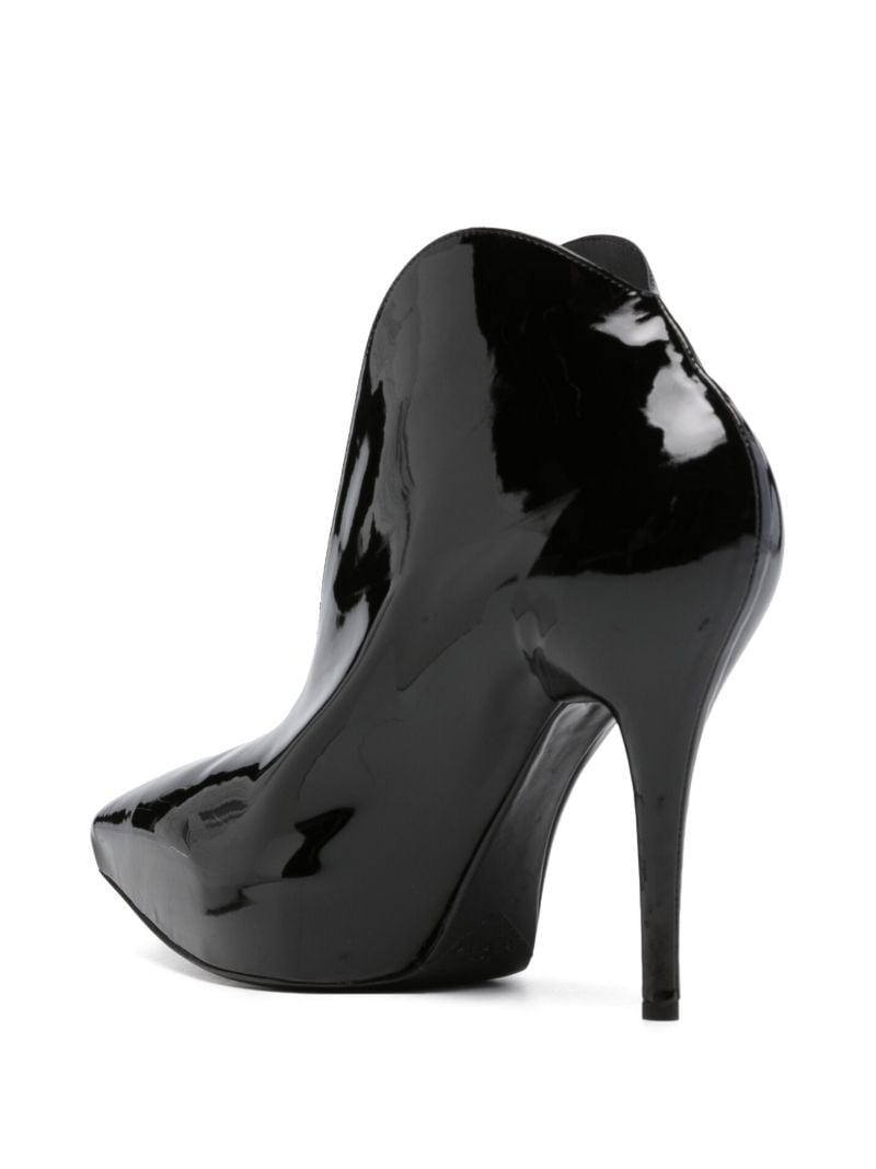 Black Slick 115 Patent-leather Boots