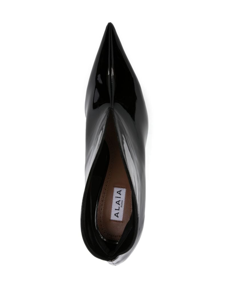 Black Slick 115 Patent-leather Boots