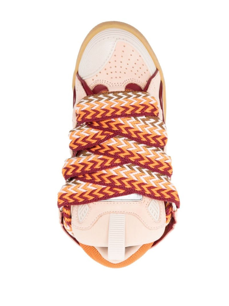 Neutral Curb Panelled Sneakers