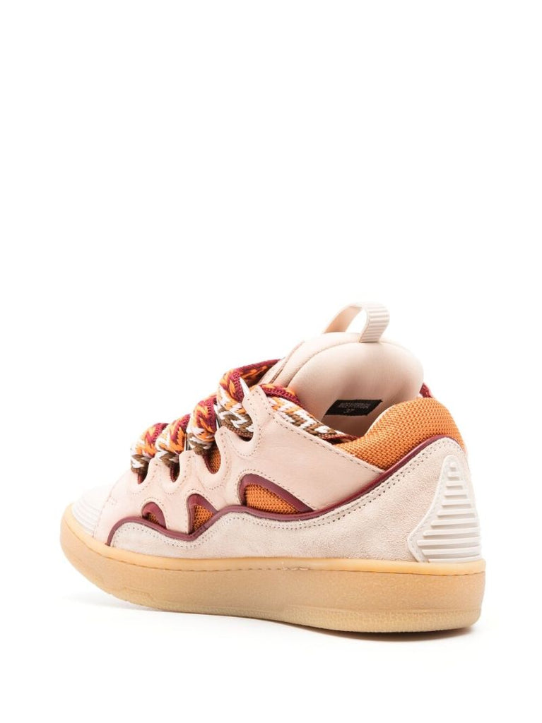 Neutral Curb Panelled Sneakers