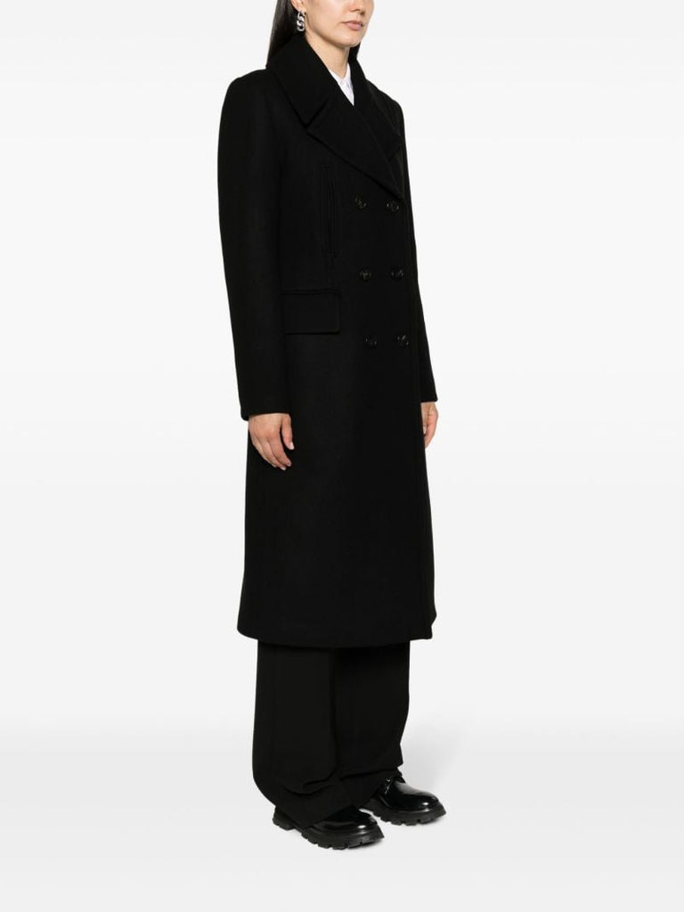 Black Double-breasted Coat