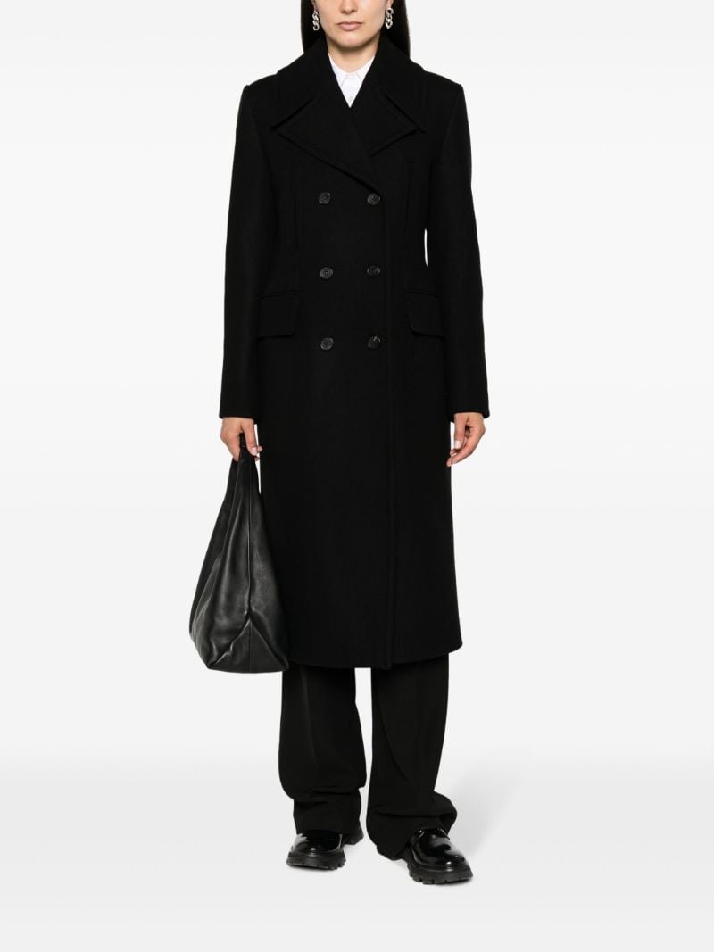 Black Double-breasted Coat