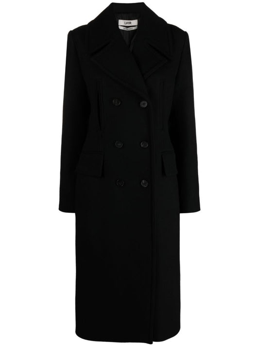 Black Double-breasted Coat