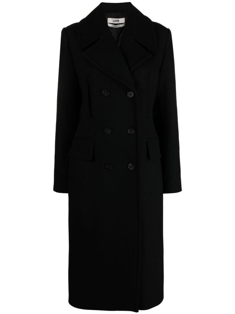 Black Double-breasted Coat