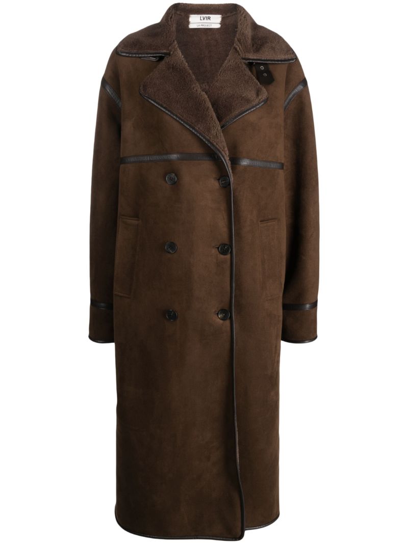Brown Faux-shearling Coat