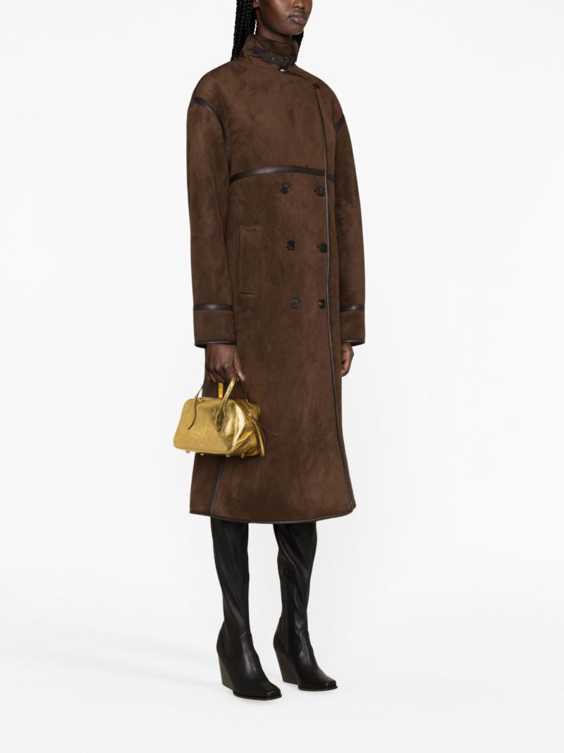 Brown Faux-shearling Coat