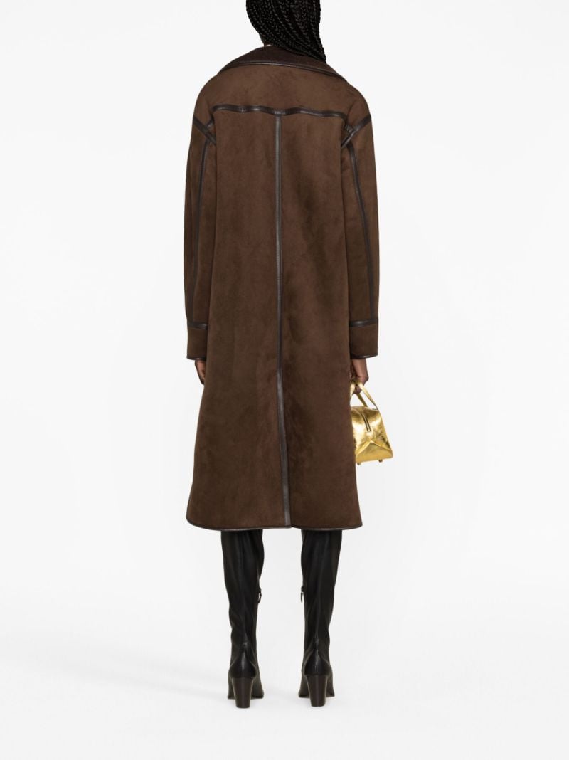 Brown Faux-shearling Coat