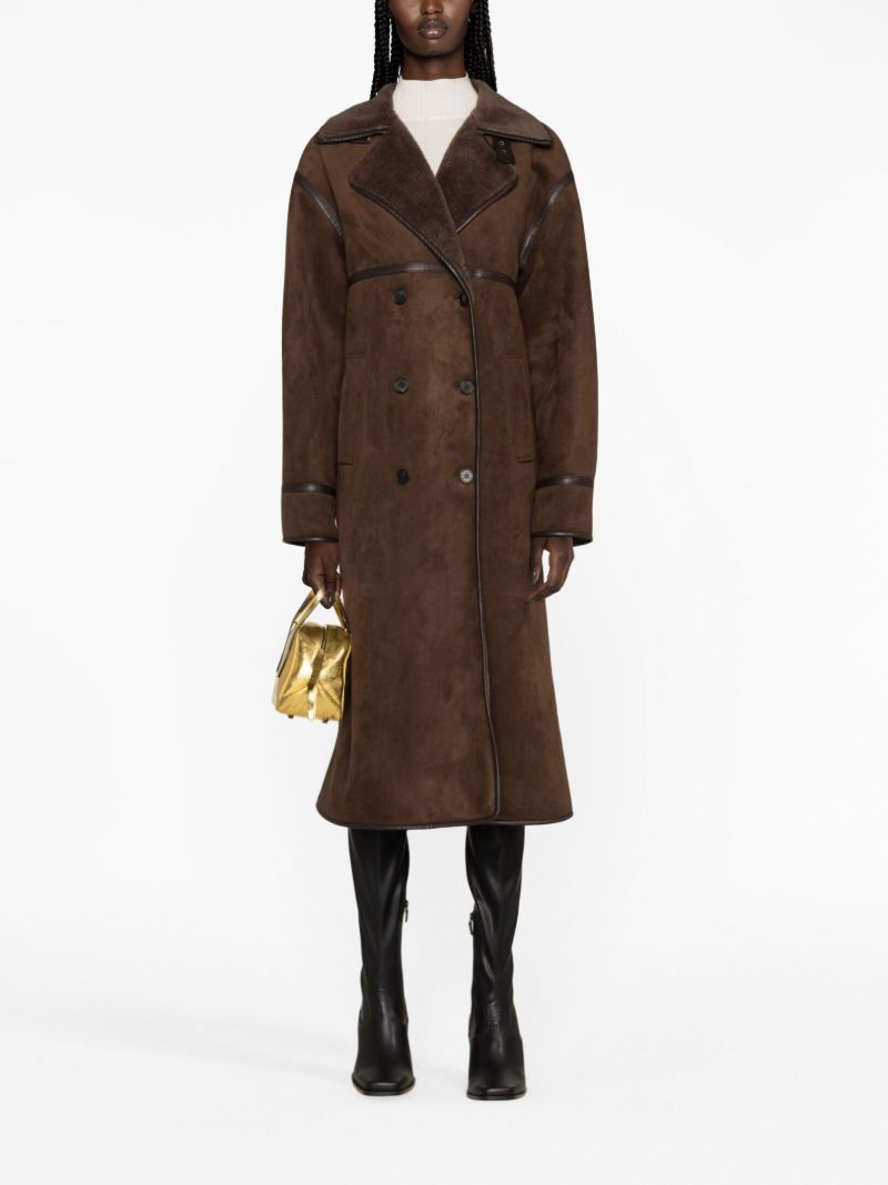 Brown Faux-shearling Coat