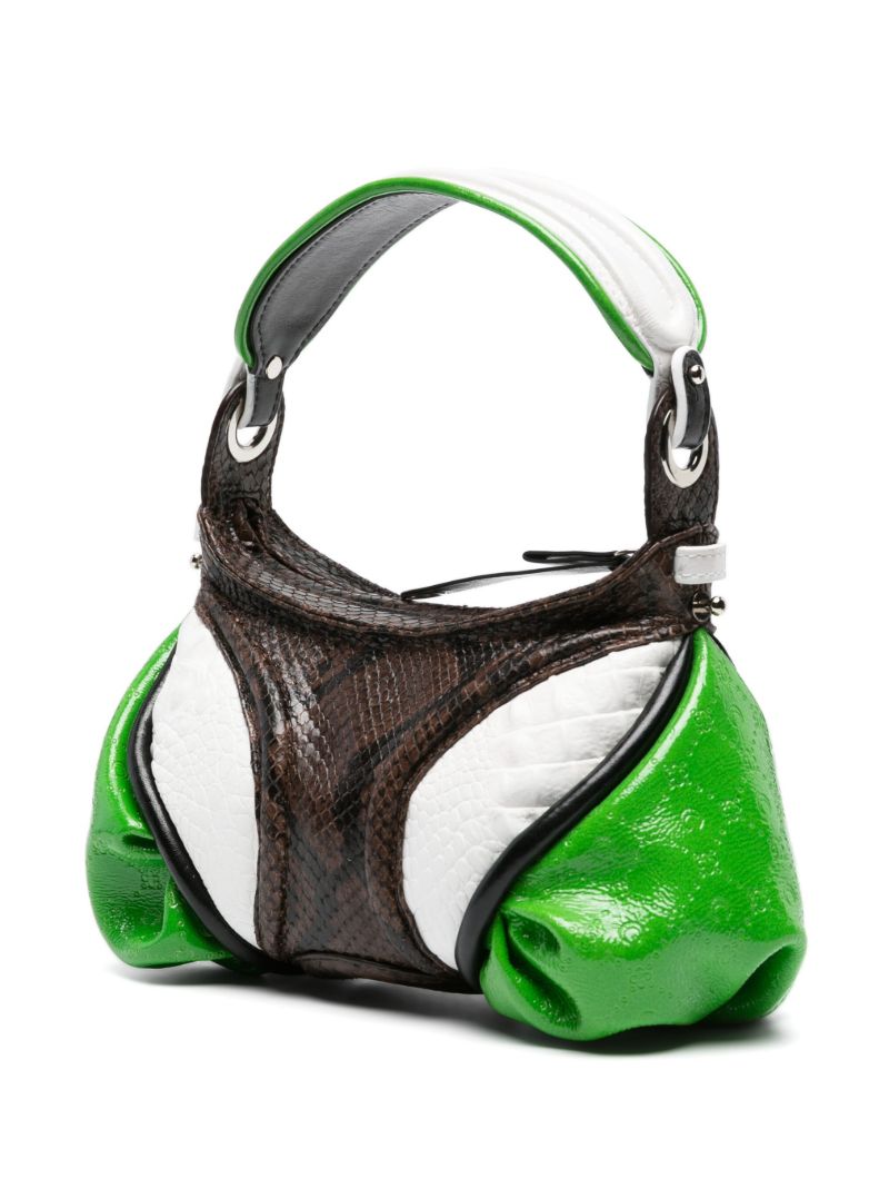 Green Futura Mini Leather Tote Bag