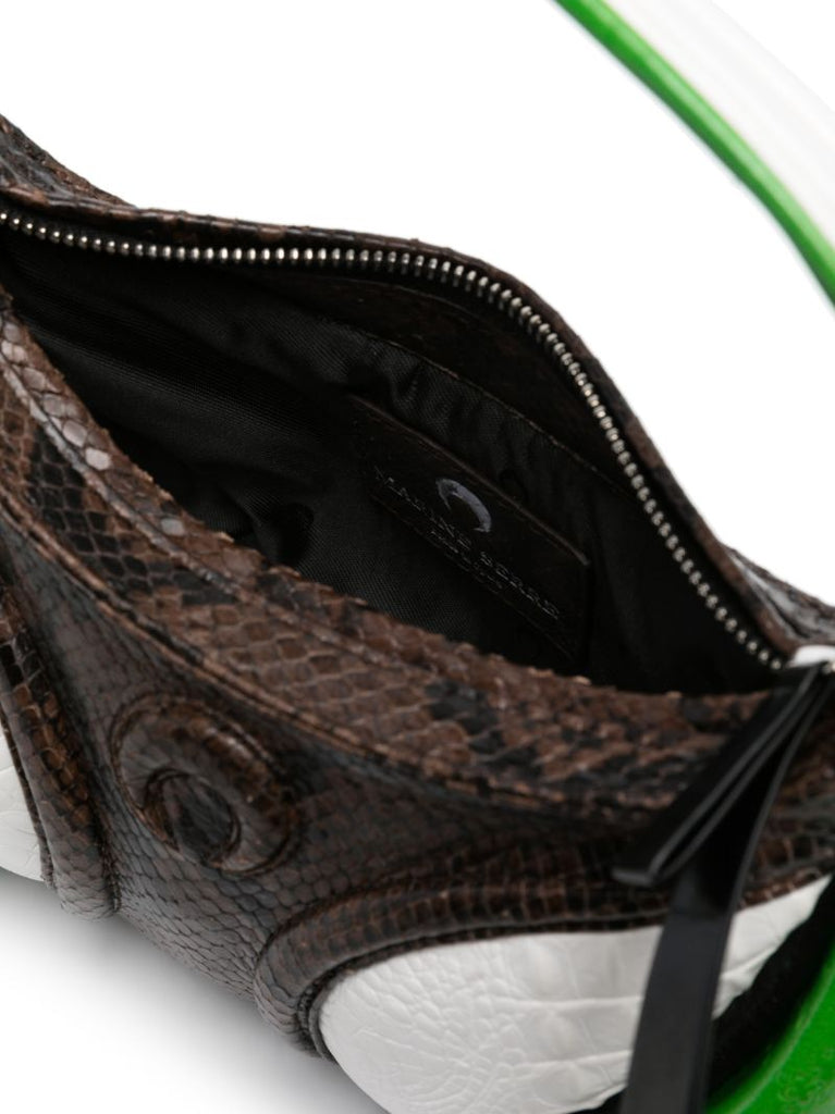 Green Futura Mini Leather Tote Bag