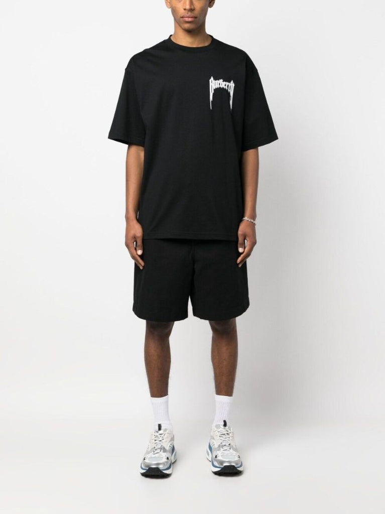Black Logo Print Organic Cotton T-shirt