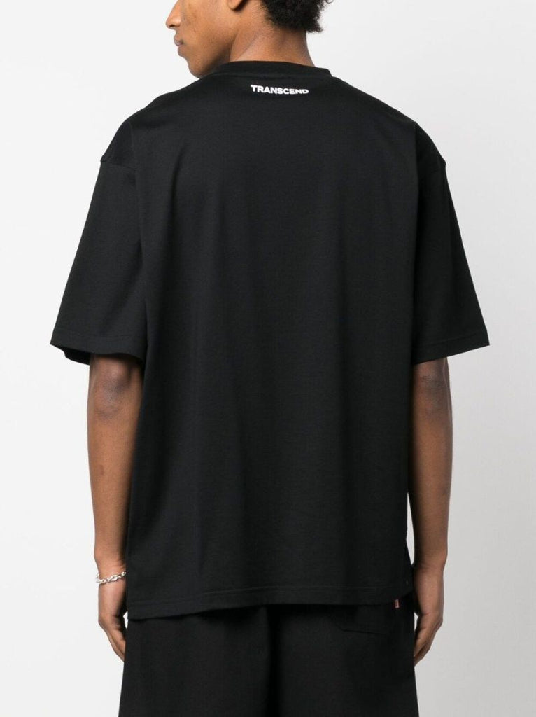 Black Logo Print Organic Cotton T-shirt