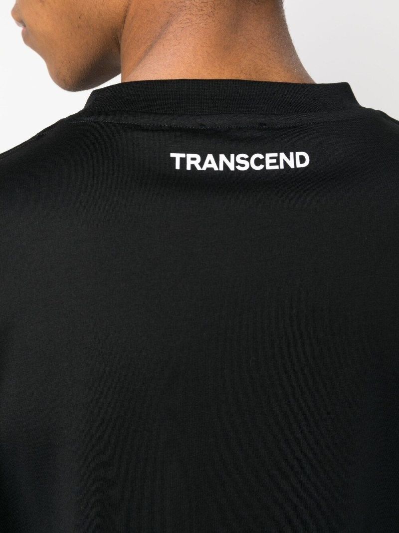 Black Logo Print Organic Cotton T-shirt
