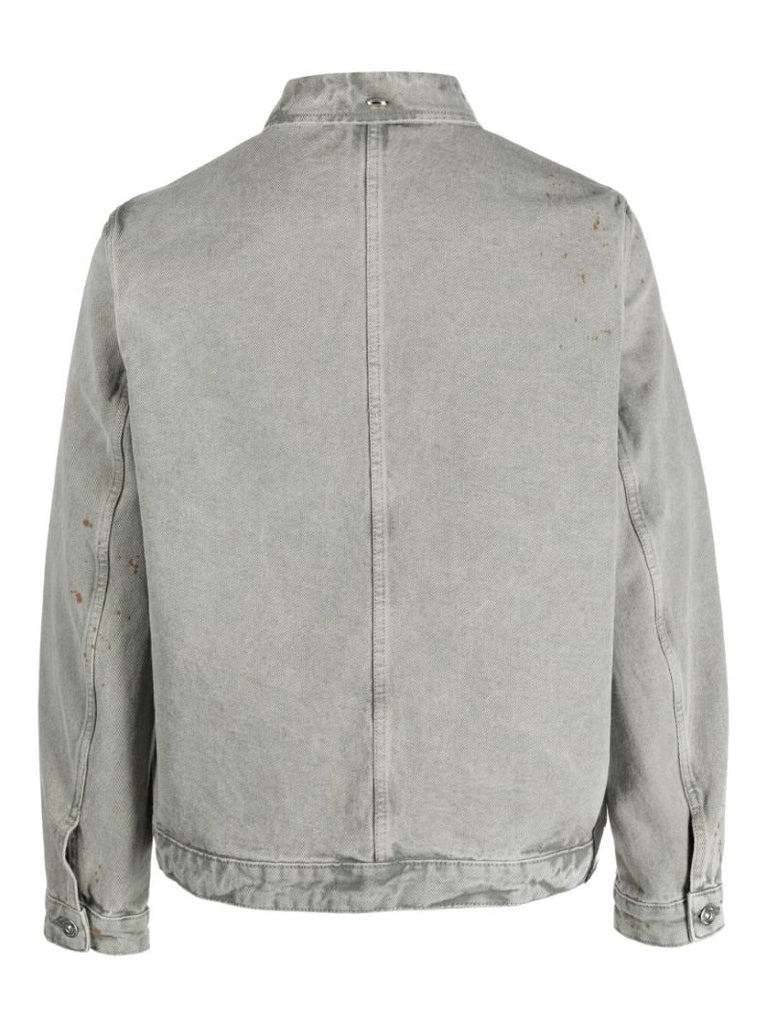 Grey Button-up Denim Jacket