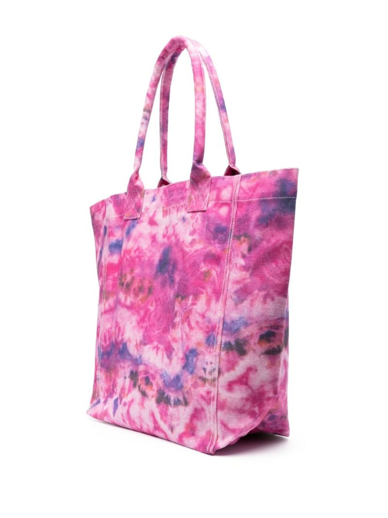Pink Yenky Logo Print Tote Bag