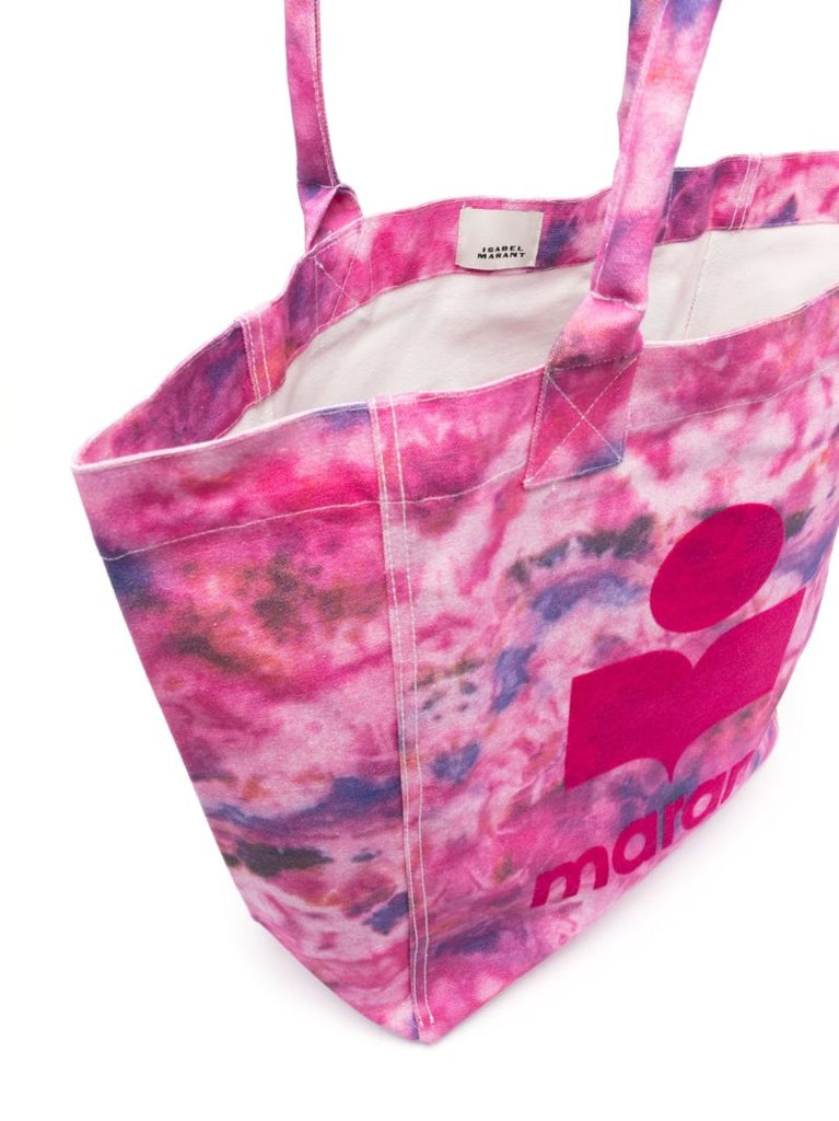 Pink Yenky Logo Print Tote Bag