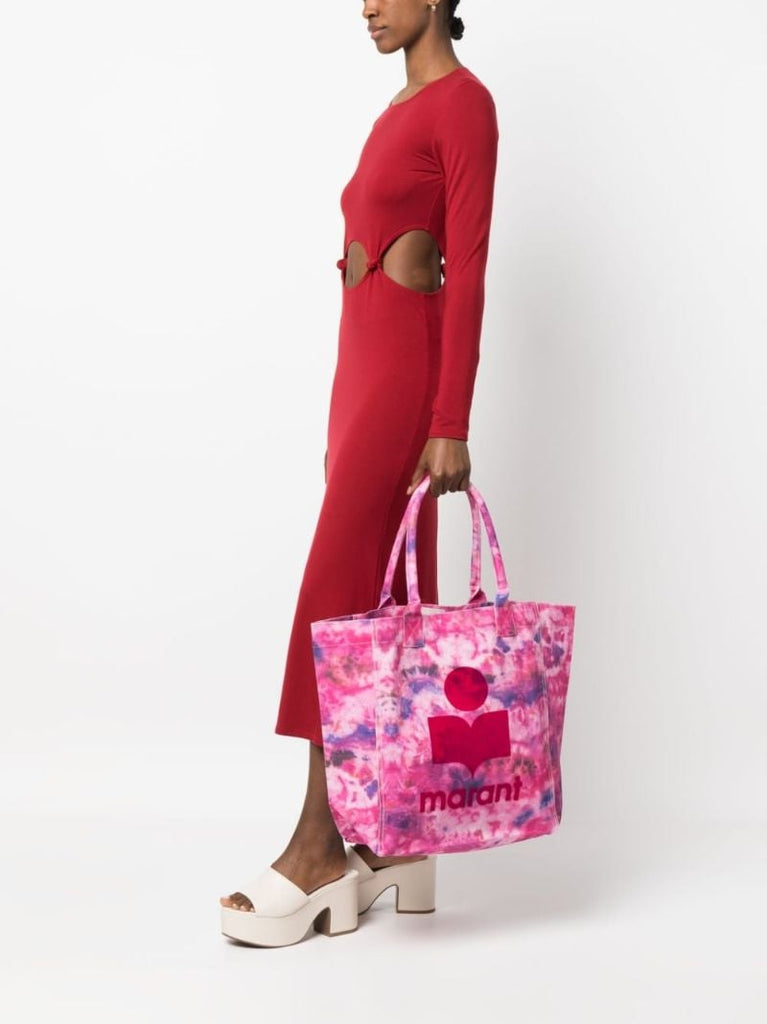 Pink Yenky Logo Print Tote Bag